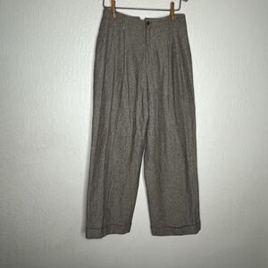 Express Compagnie Internationale Brown Wool Blend Herringbone Pants Women’s 12